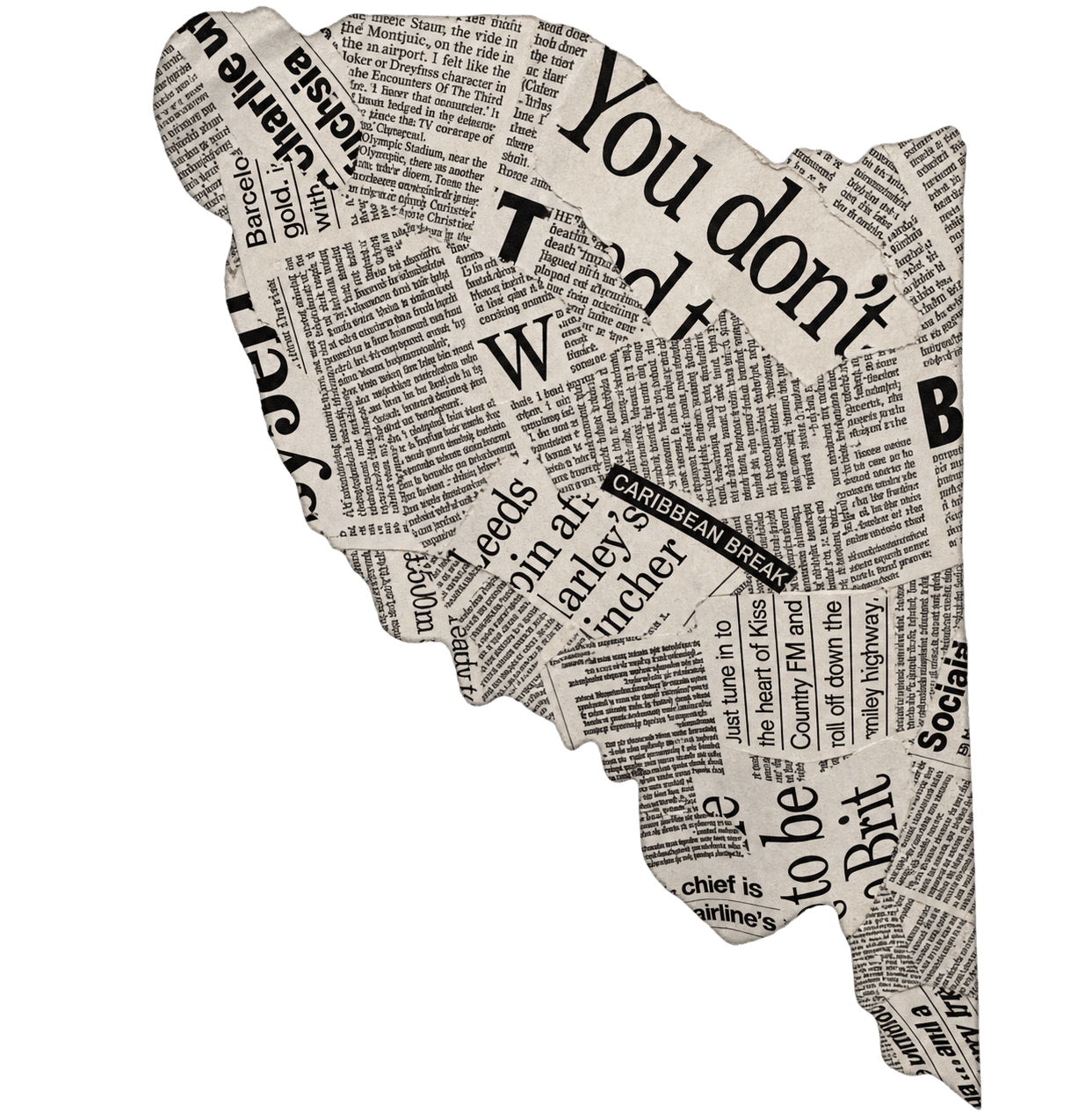 Vintage Newspaper Border