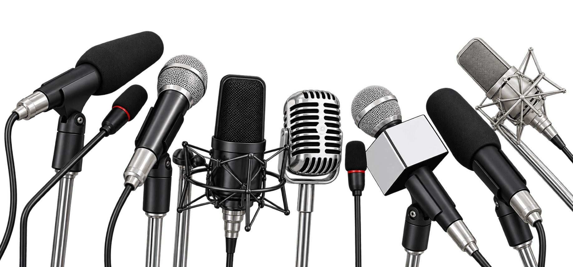 Press Conference Broadcast Microphones